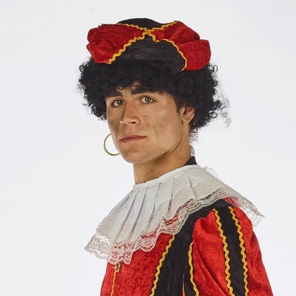 Feestbazaar Pietenmuts zwart/rood
