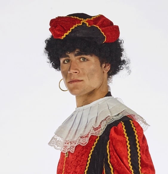 Feestbazaar Pietenmuts zwart/rood