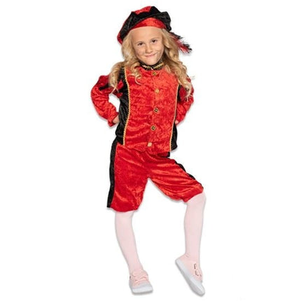 Feestbazaar Pietenpak Rufo Rood/Zwart Kind