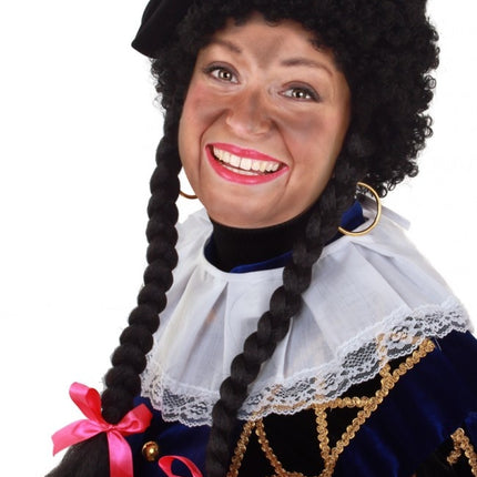 Feestbazaar Pietenpruik Met Lange Vlechten