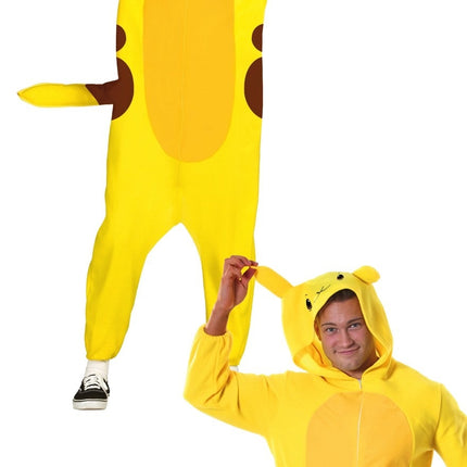 Feestbazaar Pikachu onesie volwassen