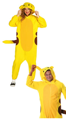 Feestbazaar Pikachu onesie volwassen