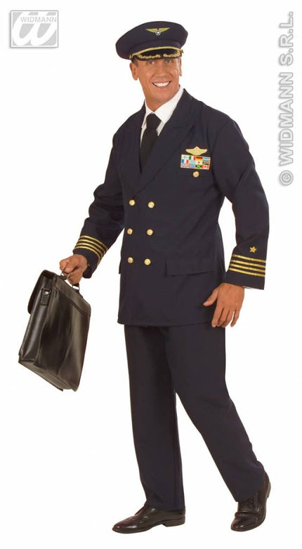 Feestbazaar Piloot Luxe Captain Boeing Kostuum