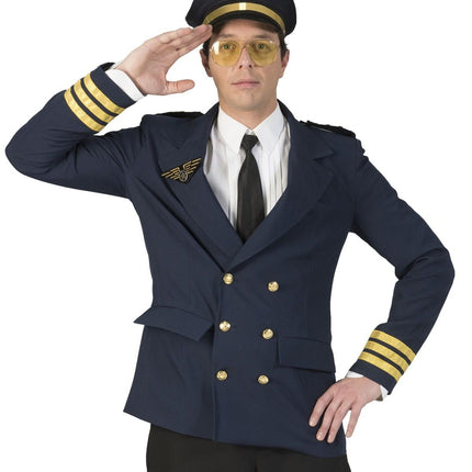 Feestbazaar Pilotenjas Man Donkerblauw
