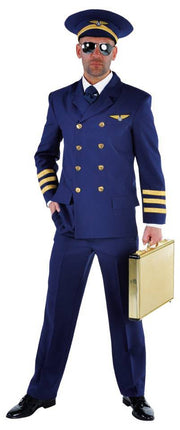 Feestbazaar Pilotenkostuum man elite
