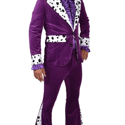 Feestbazaar Pimp Kostuum Paars Nick Premium