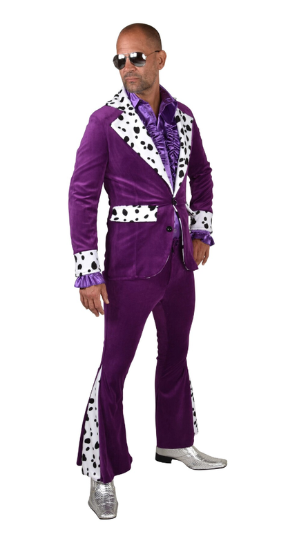 Feestbazaar Pimp Kostuum Paars Nick Premium