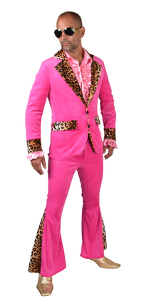 Feestbazaar Pimp Kostuum Pink Nick Premium