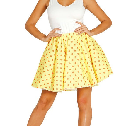 Feestbazaar Pin-Up Set 50's Geel