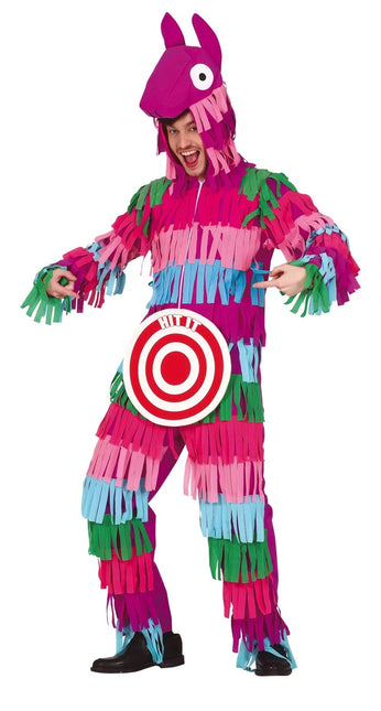 Feestbazaar Pinata Lama Met Dartbord Kostuum Heren
