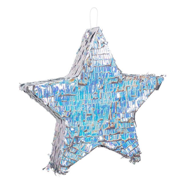 Feestbazaar Pinata Zilverkleurige Ster (45cm)