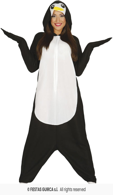 Feestbazaar Pinguin Onesie Kigurumimi Volwassenen