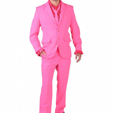 Feestbazaar Pink kostuum man blues