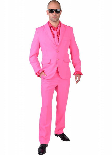 Feestbazaar Pink kostuum man blues