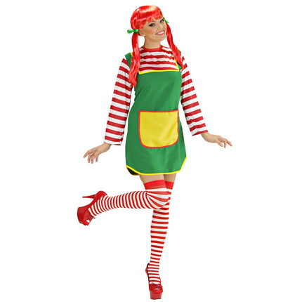 Feestbazaar Pippi Kostuum Vrouw