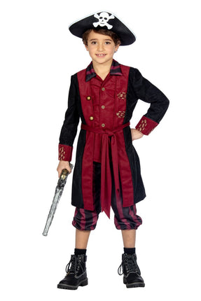 Feestbazaar Piraat Kostuum Jongen Burgundy Premium