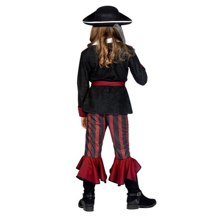 Feestbazaar Piraat Outfit Meisje Burgundy Premium