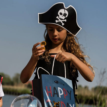 Feestbazaar Pirate Party Piratenhoeden Zwart (6st)
