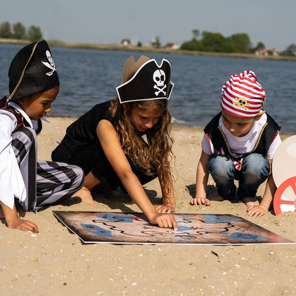 Feestbazaar Pirate Party Piratenhoeden Zwart (6st)
