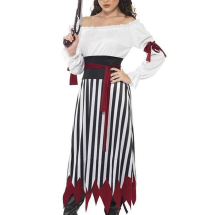 Feestbazaar Pirate verkleedkleding dame lang