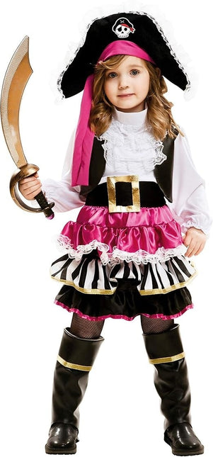 Feestbazaar Piraten Kostuum Pink Premium