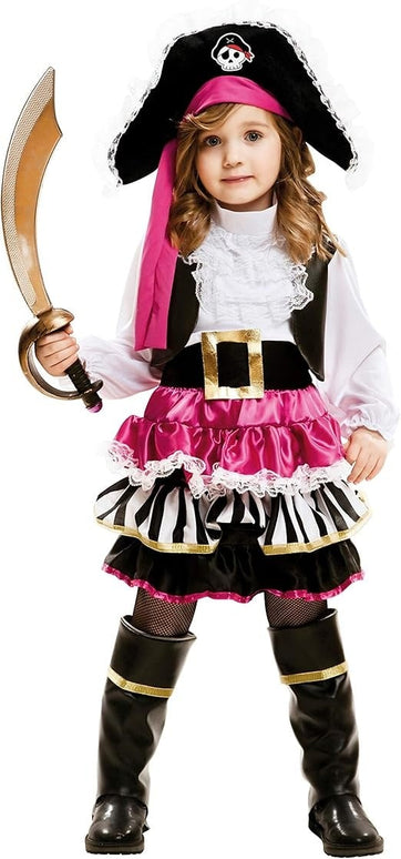 Feestbazaar Piraten Kostuum Pink Premium