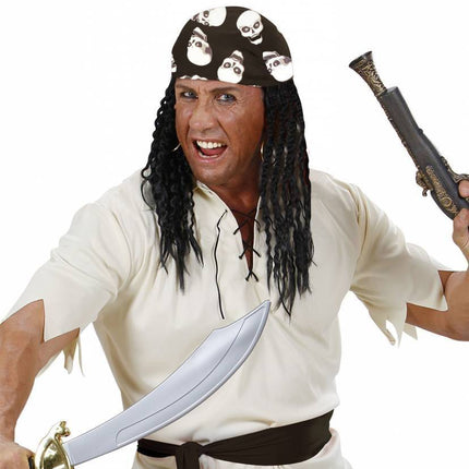 Feestbazaar Piraten zakdoek bandana doodskop