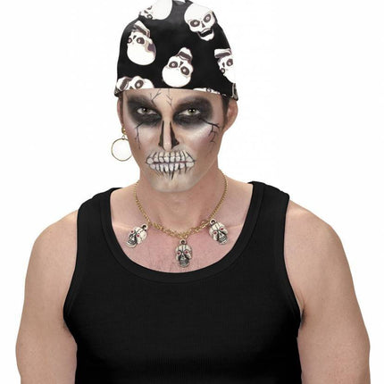 Feestbazaar Piraten zakdoek bandana doodskop