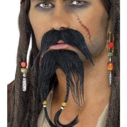 Feestbazaar Piratenbaard + snor