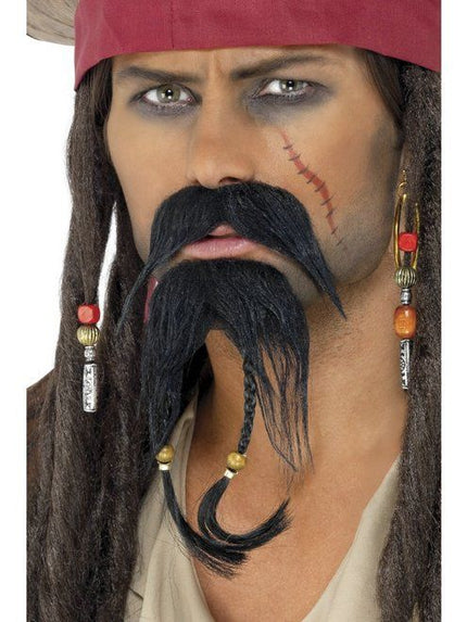 Feestbazaar Piratenbaard + snor