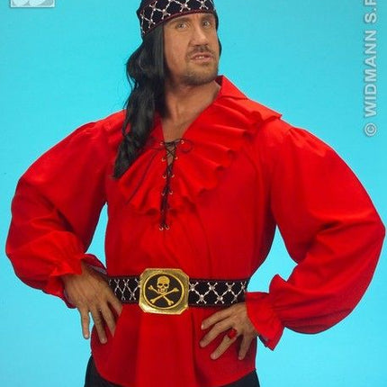 Feestbazaar Piratenblouse rood