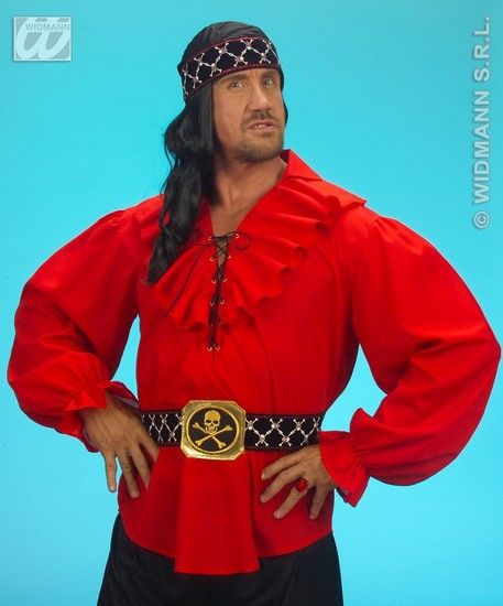 Feestbazaar Piratenblouse rood