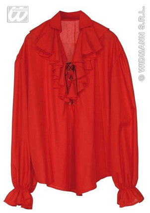 Feestbazaar Piratenblouse rood