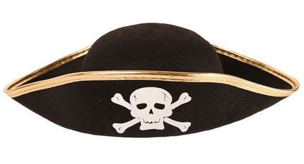 Feestbazaar Piratenhoed junior vilt
