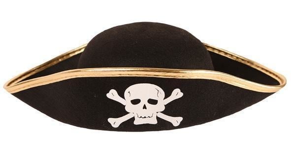 Feestbazaar Piratenhoed junior vilt