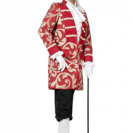 Feestbazaar Piratenjas man ecru/rood