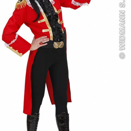 Feestbazaar Piratenkapitein vrouw rood