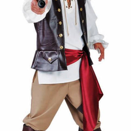 Feestbazaar Piratenkostuum man elite 4-delig