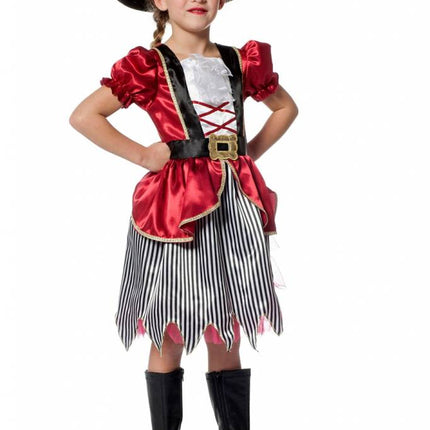 Feestbazaar Piratenmeisje Esmee bordeaux
