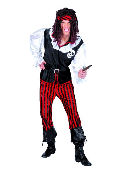 Feestbazaar Piratenpak man 4-delig