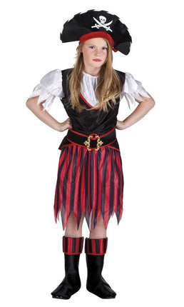 Feestbazaar Piratenpakje meisje 5-delig