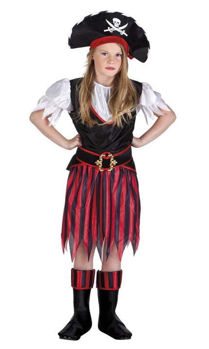 Feestbazaar Piratenpakje meisje 5-delig