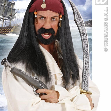 Feestbazaar Piratenpruik Xortax