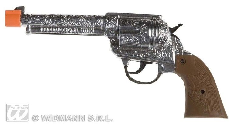 Feestbazaar Pistool zilver