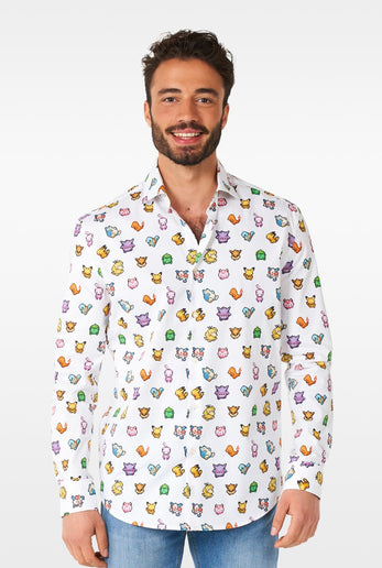 Feestbazaar Pixel Pokemon Blouse Heren Opposuits