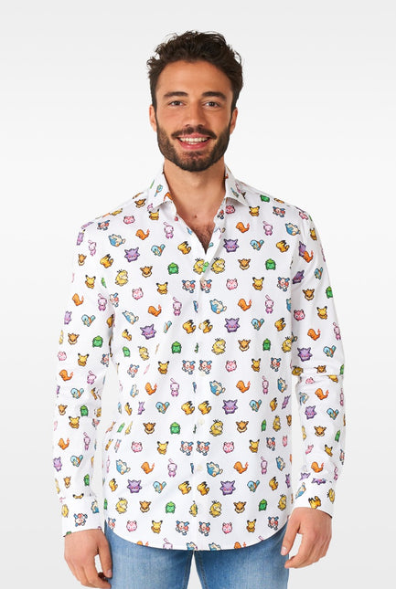Feestbazaar Pixel Pokemon Blouse Heren Opposuits