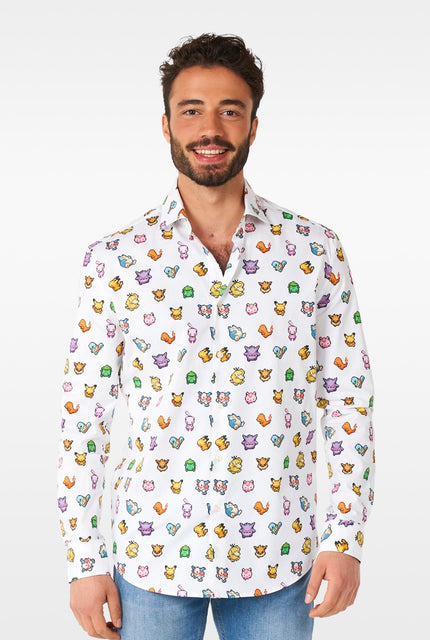 Feestbazaar Pixel Pokemon Blouse Heren Opposuits