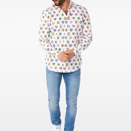 Feestbazaar Pixel Pokemon Blouse Heren Opposuits
