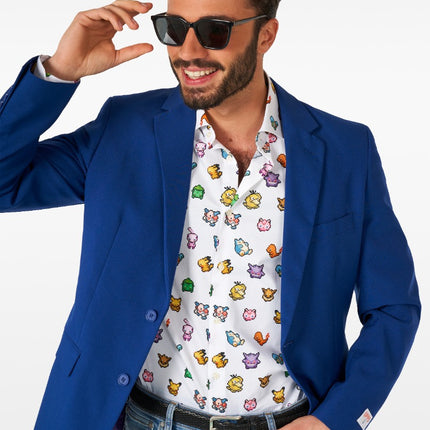Feestbazaar Pixel Pokemon Blouse Heren Opposuits