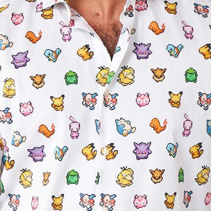 Feestbazaar Pixel Pokemon Blouse Heren Opposuits